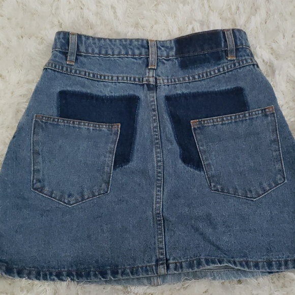 ASOS color block denim skirt - Picture 3 of 5